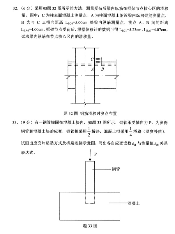 2019年4月自考建筑结构试验(02448)真题(图3)